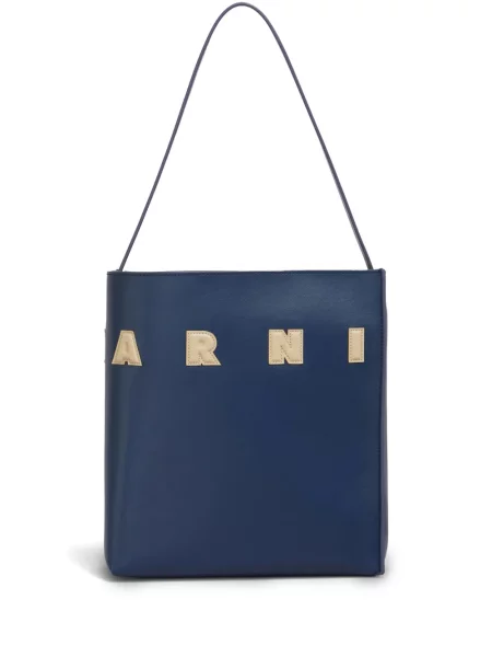 Geantă shopper Marni albastru