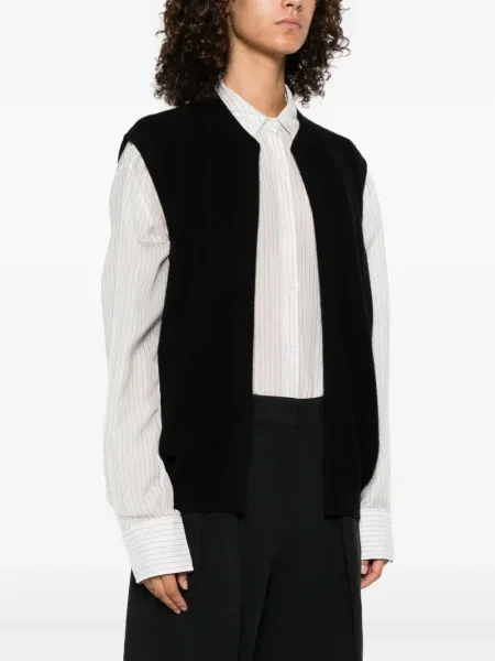 Kardigan Frenckenberger bez rękawów czarny