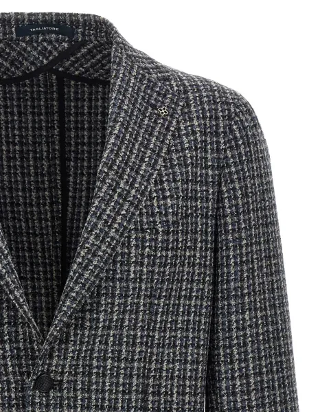 Sacou Tagliatore din tweed maro