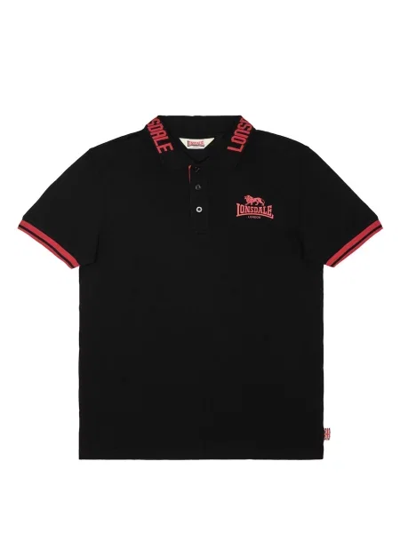 LONSDALE Tricou Byermoor roșu negru