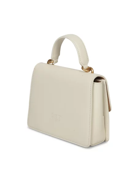 Torebka crossbody Pinko skórzana beżowa