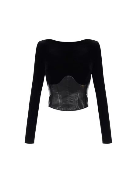 Top Elisabetta Franchi czarny