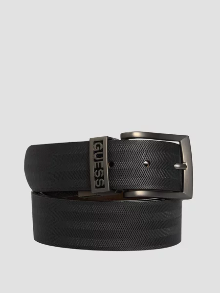 GUESS Ремінь Шкіра чорний