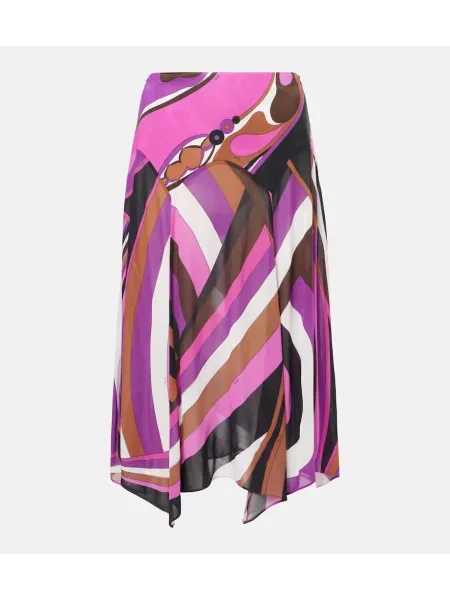 Fustă midi Pucci până la genunchi