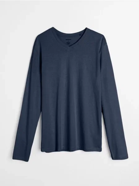 Sinsay koszulka z długimi rękawami szary