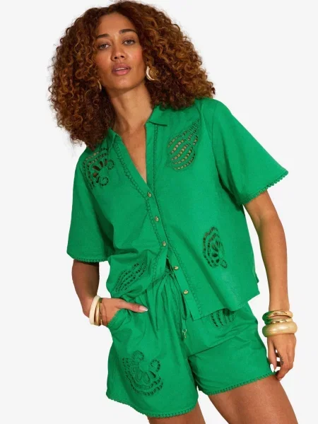 Love & roses Bluză verde