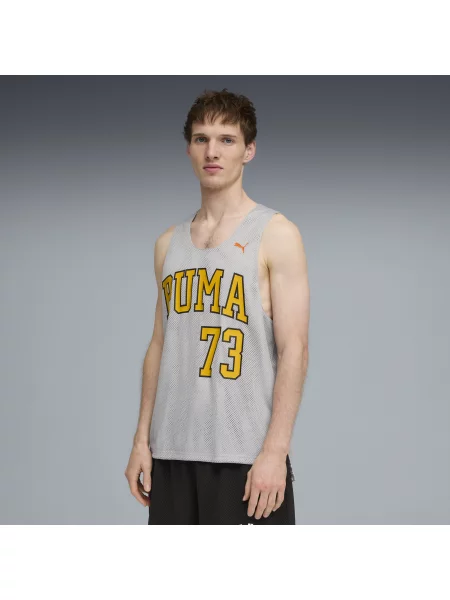 PUMA koszulka do koszykówki Out Of Practice dwustronna Akcesoria S szary