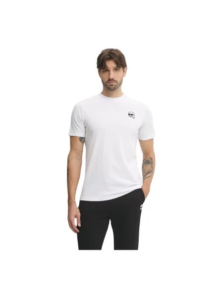Karl Lagerfeld t-shirt z aplikacją biały