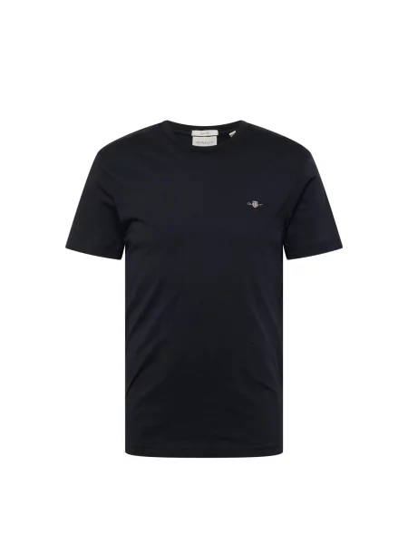 GANT Tricou gri deschis / roșu negru