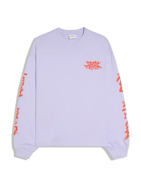 Bershka Tricou mov deschis / închis portocaliu