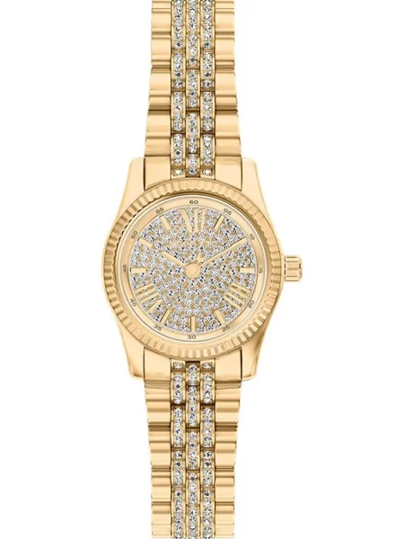 MICHAEL Michael Kors Ceas analogic LEXINGTON auriu / transparent