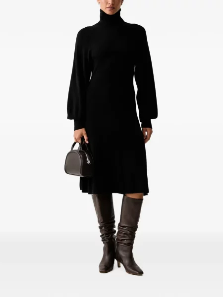 Rochie midi Pinko de lână negru