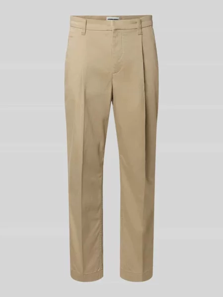Spodnie chino z mieszanki bawełny krój regular fit model TAAMIR PLEATED' Armedangels