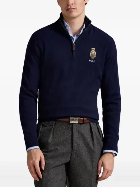 Ριγέ polo Polo Ralph Lauren με κουκούλα με αυτόγραφο λευκό