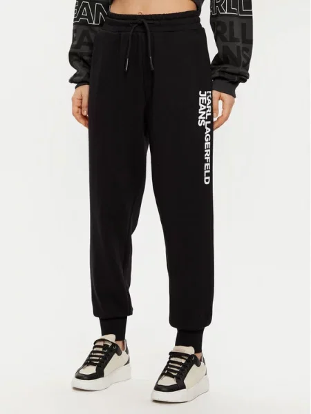 KARL LAGERFELD JEANS Hlače črna bela