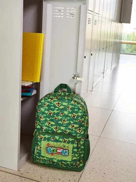 Reserved Ruksak Minecraft zelená