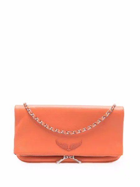 Kabelka Zadig&voltaire s autogramem oranžový