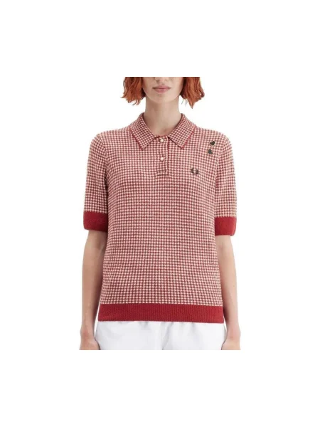 Cămașă Fred Perry tricotate roșu
