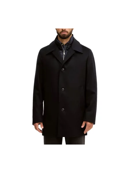 Płaszcz Hugo wełniany czarny