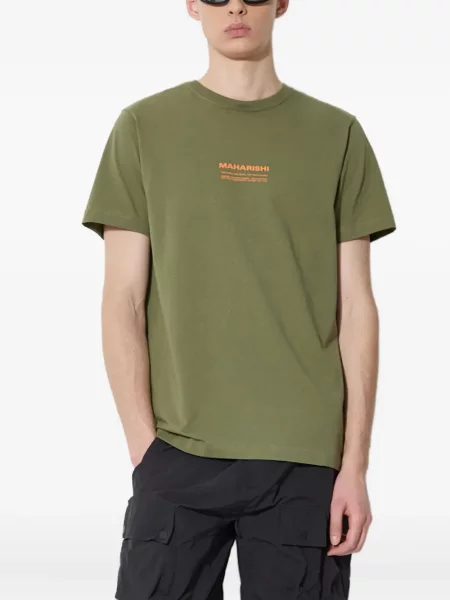 Tricou Maharishi cu imagine verde