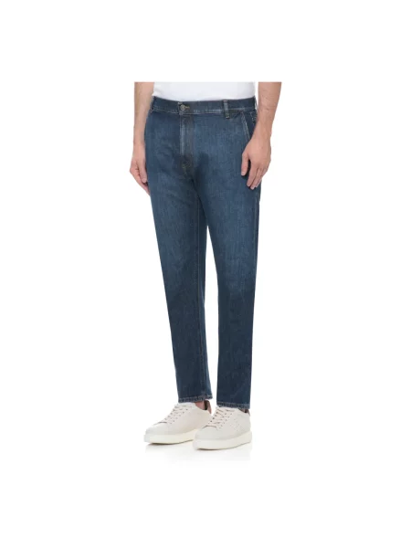 Jeansy straight leg Dondup niebieskie