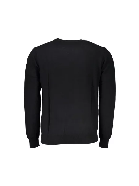 Haftowany sweter Harmont & Blaine elegancki czarny