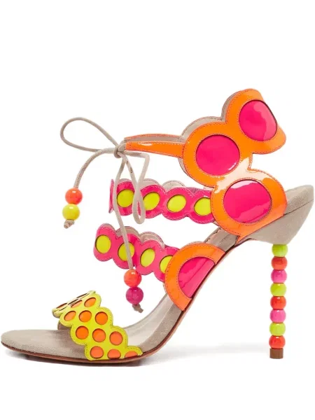 Sandály Sophia Webster s korálky růžové