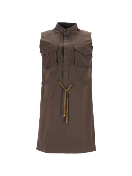 Rochie mini Dsquared2 fără mâneci de costum mini maro