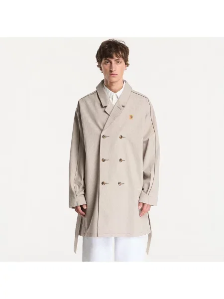 Παλτό Nike Club Rules Trench Coat Mink Brown/ Sanddrift/ Ironstone L καφέ