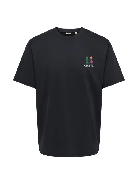 Only & Sons Tricou ONSFRED verde închis / roz / negru alb