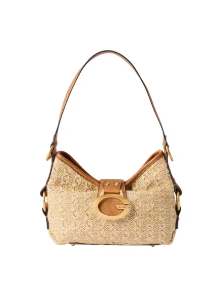 Torebka Guess skórzana beżowa