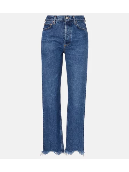 Proste jeansy Agolde niebieskie