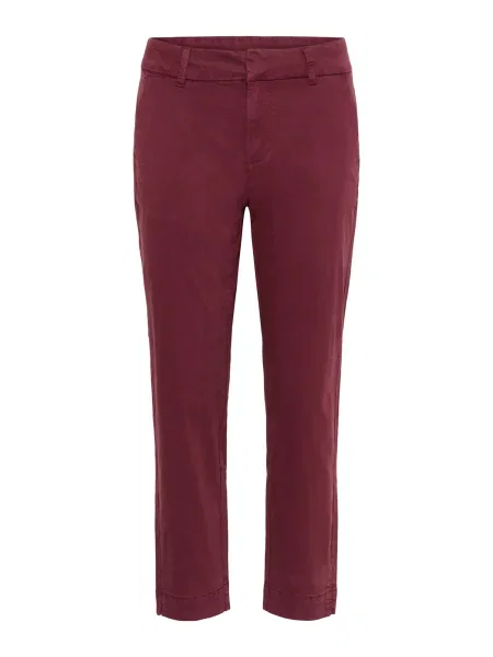Kaffe Pantaloni KAMette burgundy roșu