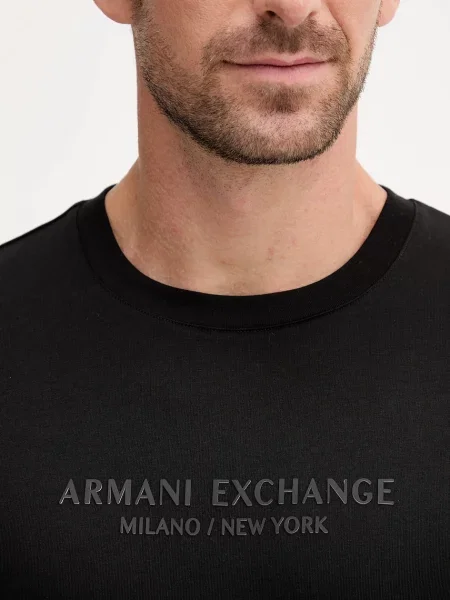 Armani Exchange póló fekete