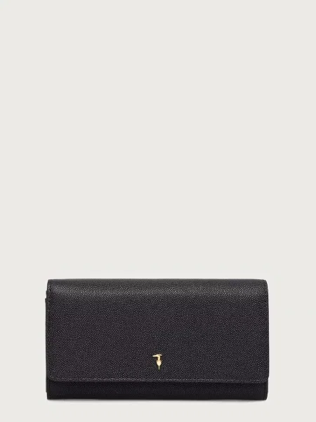 Trussardi portofel pentru femei din piele negru