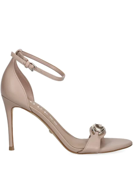 Pantofi cu toc Guess din piele roz