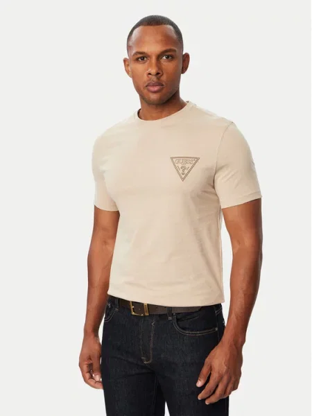 Тениска Guess бежово