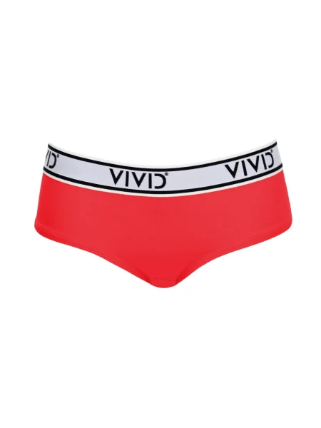 VIVID Bikini donji dio purpurna / crna prljavo bijela