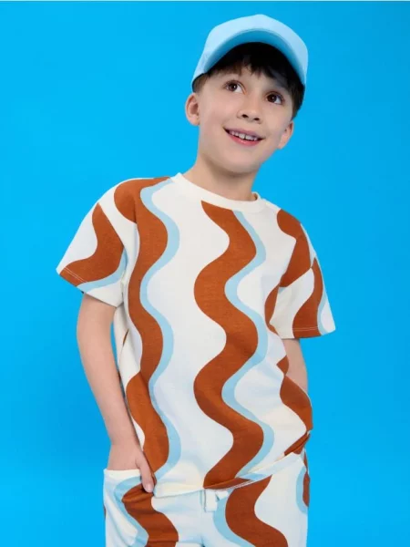 Sinsay Souprava trička a kraťas vícebarevná