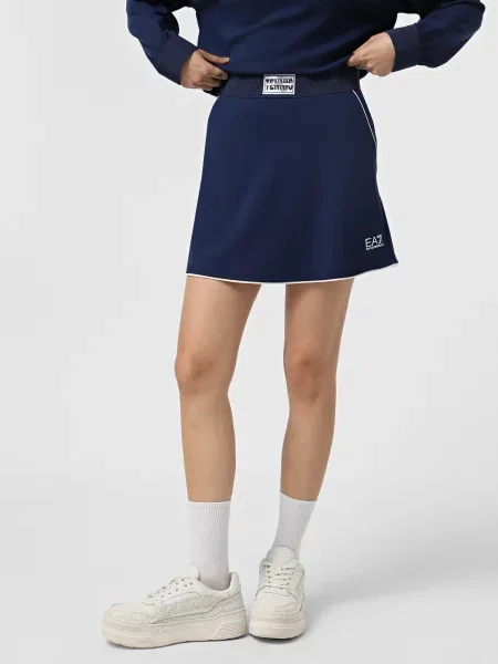 Спідниця міні Tennis Club віскоза/поліамід синій