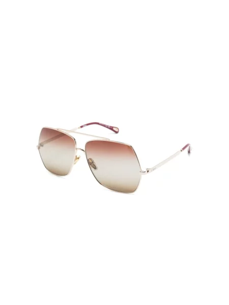 Chloé Akcesoria Kobieta ONE SIZE Logo Print Oversized Frame Okulary przeciwsłoneczne brązowy