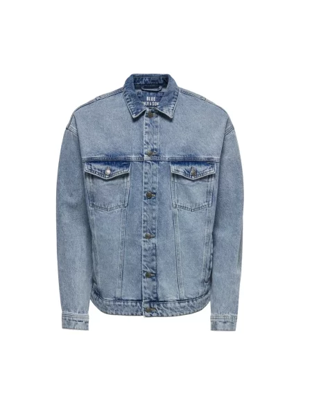 Kurtka jeansowa Only & Sons niebieska