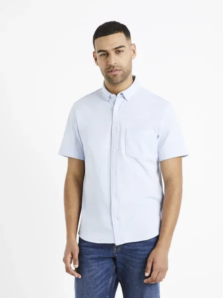 Pletena srajca Celio bela