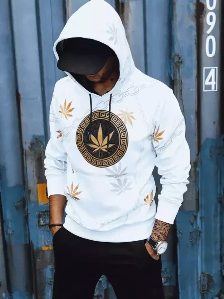 Bluza z nadrukiem Dstreet biała