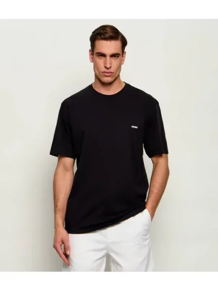 HUGO Tricou Derlyns | Relaxed fit negru