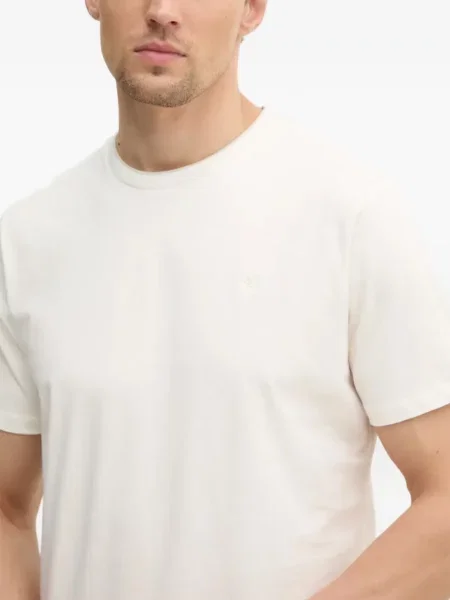 Tricou Hackett London cu broderie alb