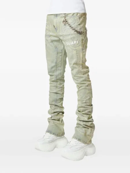 Дънки Guapi с принт с пейсли десен