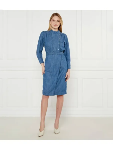 Ba&sh De blugi rochie Robe WAKIE albastru