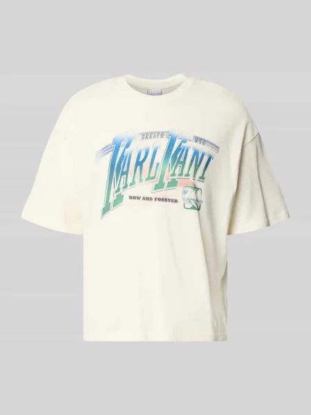 T-shirt z nadrukiem z logo model Sport Gradient' Karl Kani biała