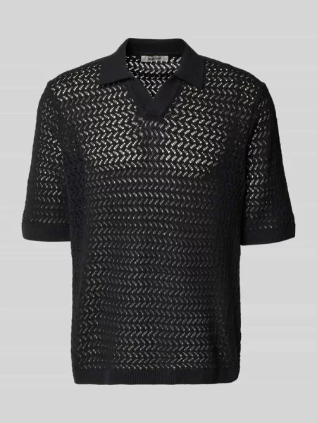 Koszulka polo z mieszanki bawełny o kroju regular fit model NYLE' Only & Sons czarne